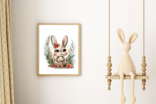 Affiche chambre enfant / Lapine - Le Monde De Lélia Affiches